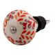 Orange Leaf Ceramic Floral Wine Stopper (Pack Of One Piece)